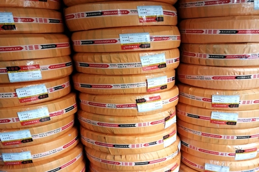 灃金高壓膠管，液壓油管總成，兩層鋼絲編織輸油膠管