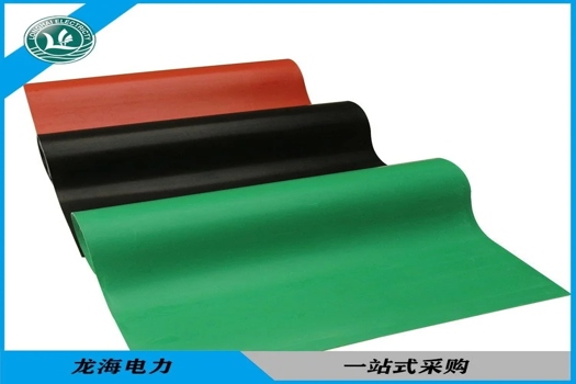 10mm紅色工業(yè)絕緣橡膠板，高低壓穩(wěn)定，配電室專用鋪設(shè)