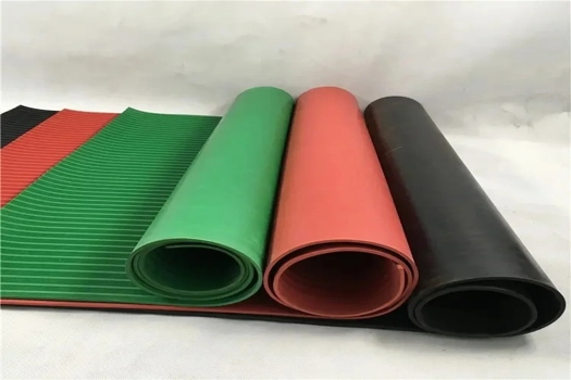 豪銘中細條紋橡膠板，防滑膠板定制，多樣花紋選擇