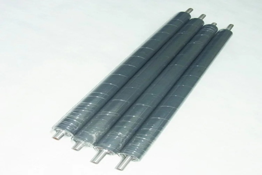 鋼材用覆膜機膠輥廠家直供，藍(lán)色耐老化凱晟精整產(chǎn)品