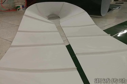 藍色鉆石花紋輸送帶，食品級PU傳送皮帶，防霉耐油新升級