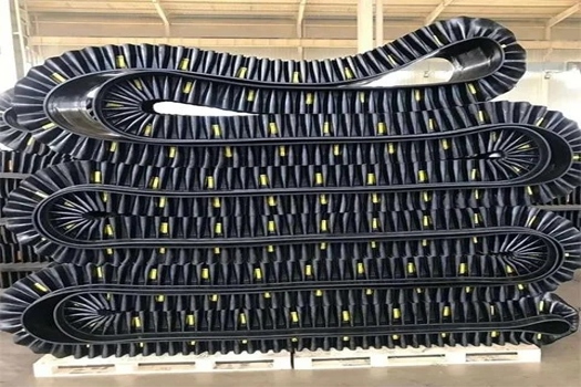 隆發定制現貨大傾角輸送帶包裝機提升帶 擋邊皮帶專業解決方案