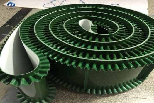 綠色PVC環形工業皮帶，白色食品級傳動帶專業生產