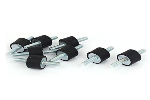 橡膠減震塊圓柱天然橡膠包膠螺絲緩沖器，專業(yè)定制，高效減震